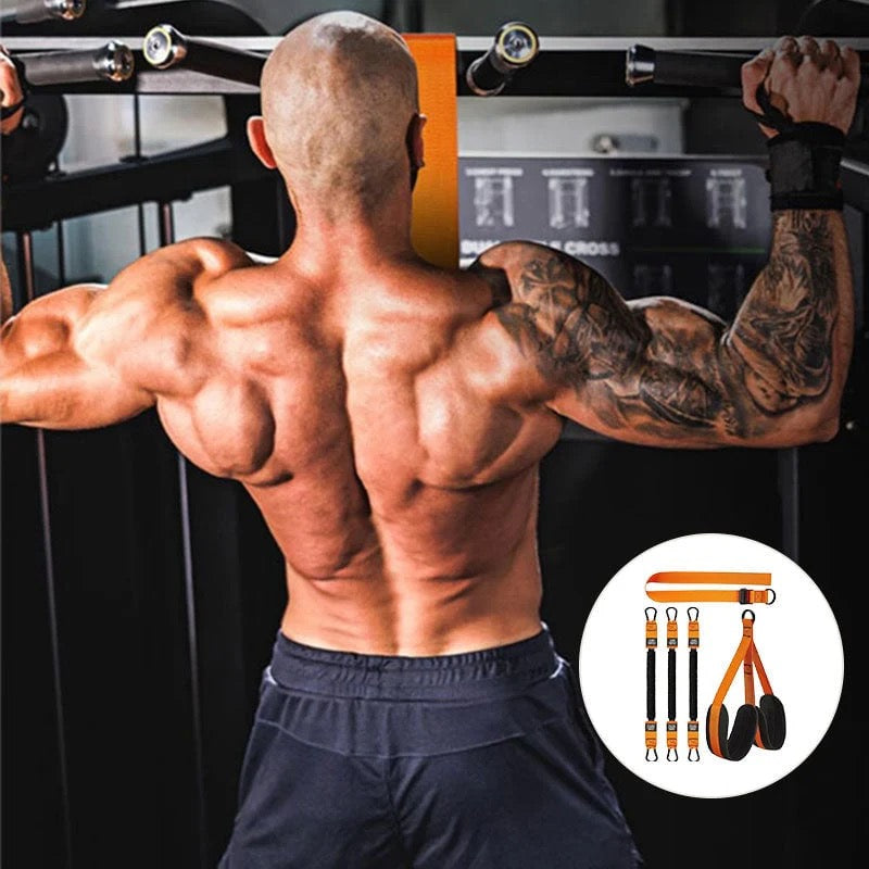 Leuanvetoa tukeva kuntoilu vastuskuminauha