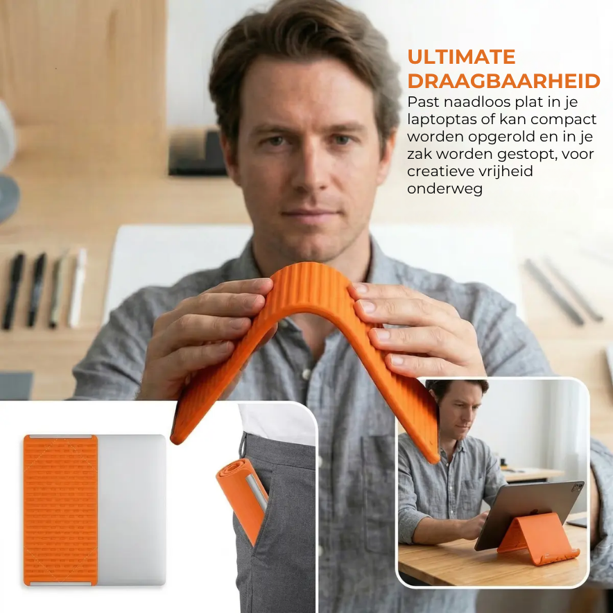 Flexibele Siliconen Telefoonhouder – Universele & Antislip Bureauhouder