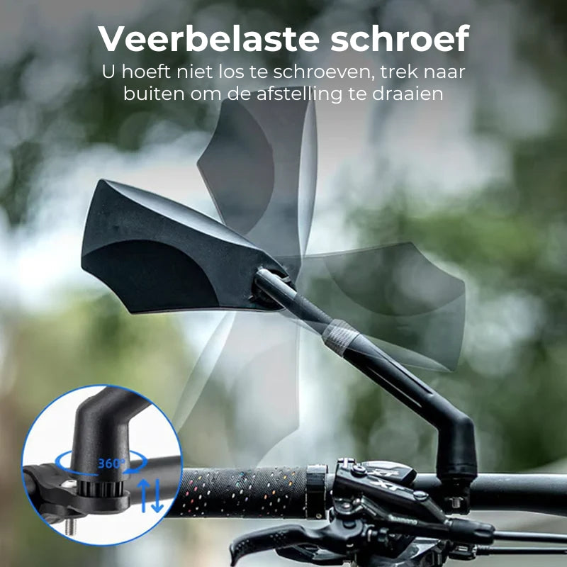 Verstelbare Fietsstuur Spiegel - 360 Graden Zicht