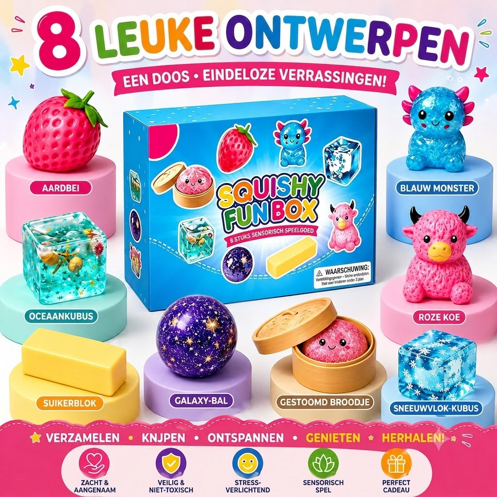 Grappige & Schattige Squishy Box – De Populaire Bestseller in de Magische Mystery Box!