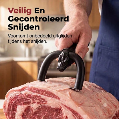 Handbediende vettrimmer / vetsnijder voor rund- en varkensvlees