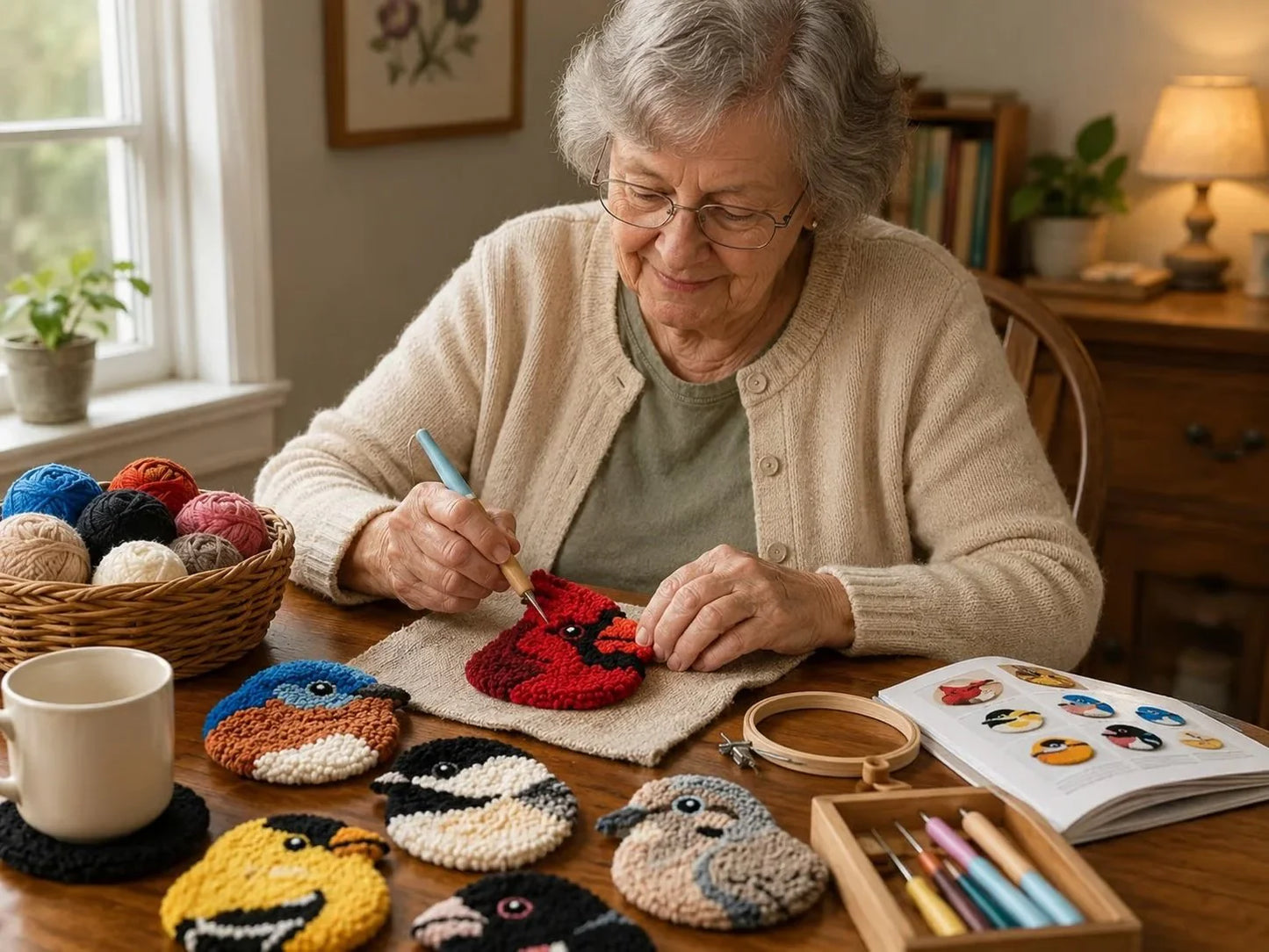 DIY Vogel Onderzetters Breipakket