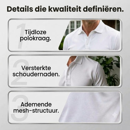 Poloshirt met korte mouwen voor heren – Sportieve slim-fit