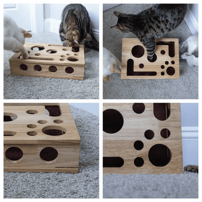Katten Nagelvijl Krabplank - Stressvrij Nagels Vijlen tijdens Spelen (Puzzelbox).