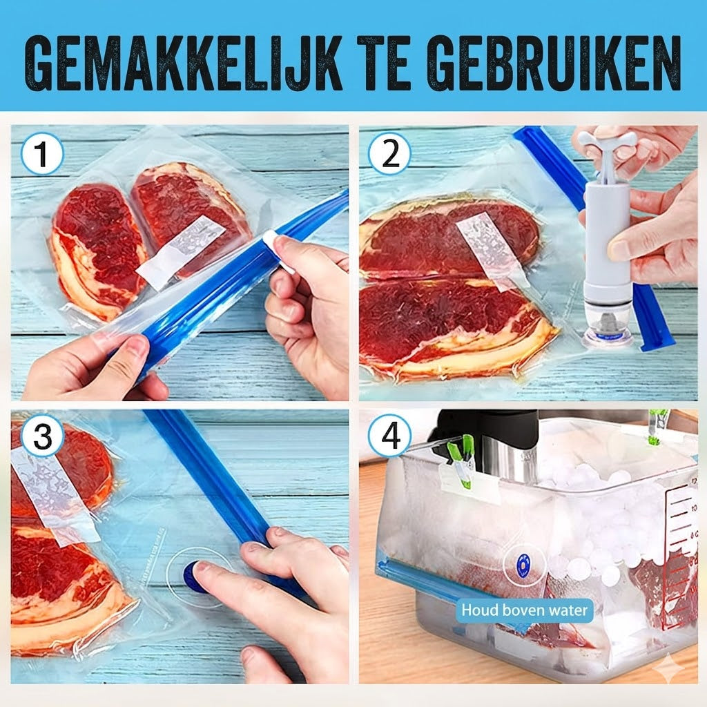 Vacuümzakken voor Voedsel Set