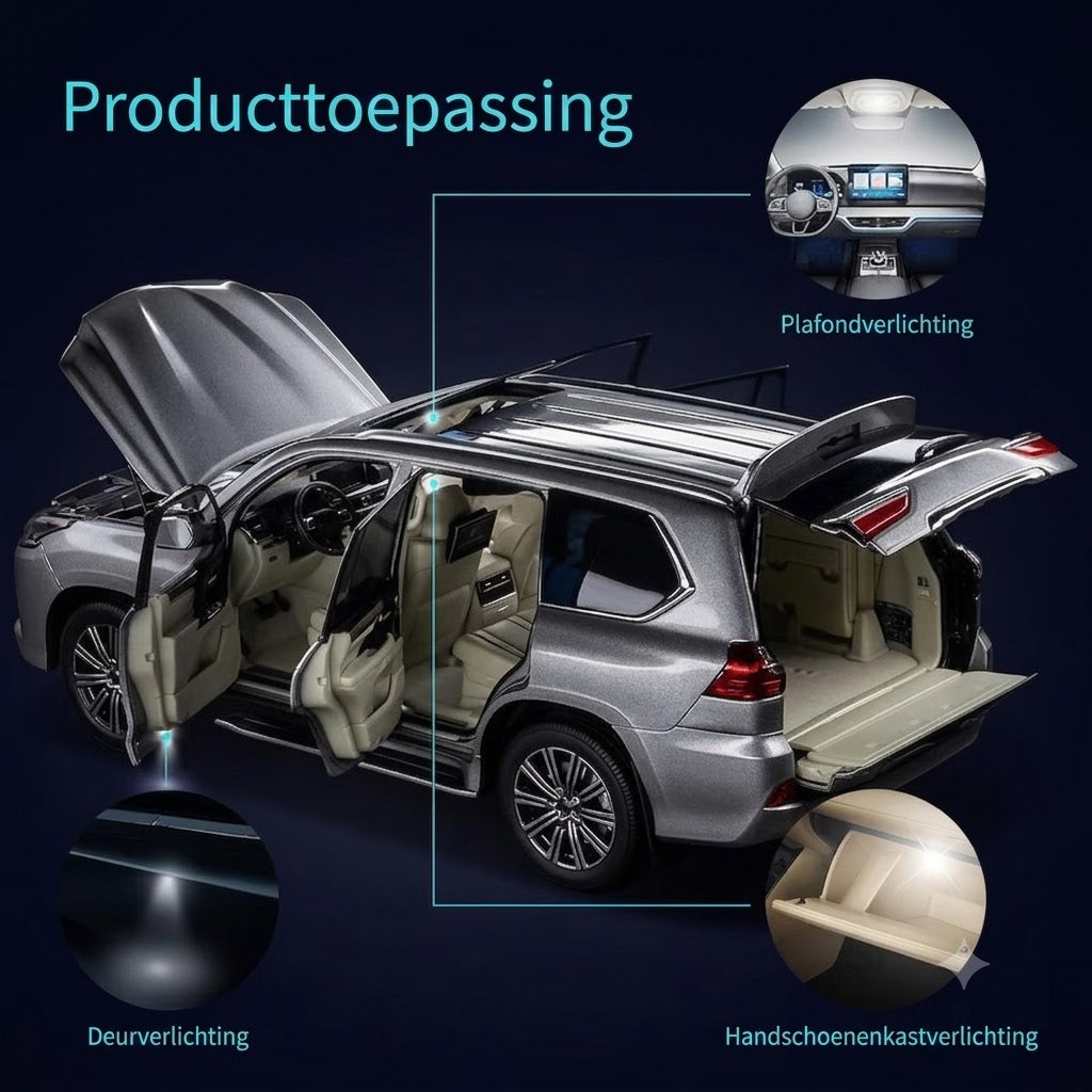 🚗💡42-Delige Auto Interieur Verlichting Set – Ultrabreed Wit Licht voor Plafondverlichting, Leeslampen en Kofferbakverlichting