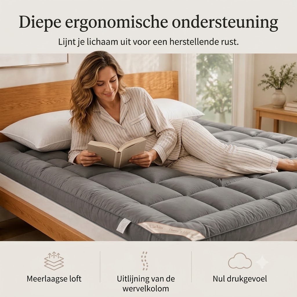 Zachte gewatteerde oprolmatras