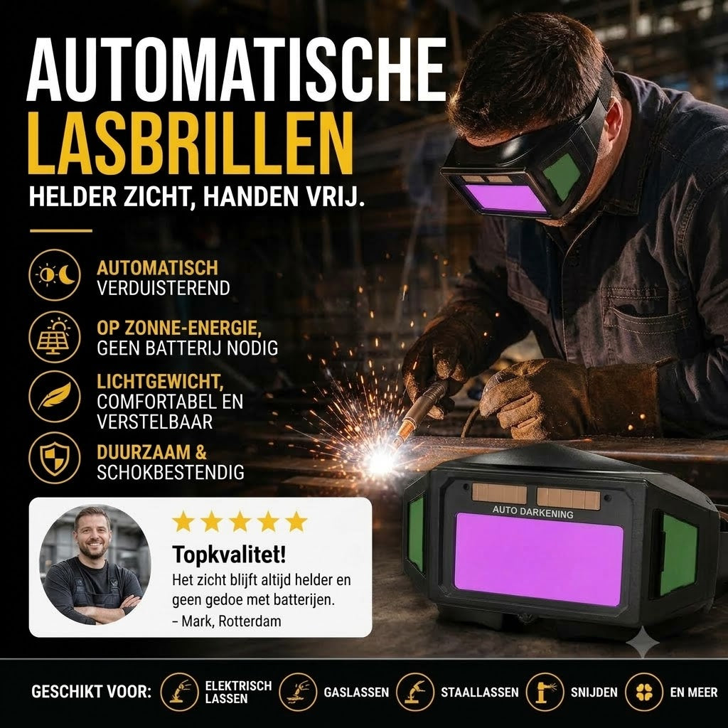 Brandwerende veiligheidsbril voor lassen – Nieuw model 2026