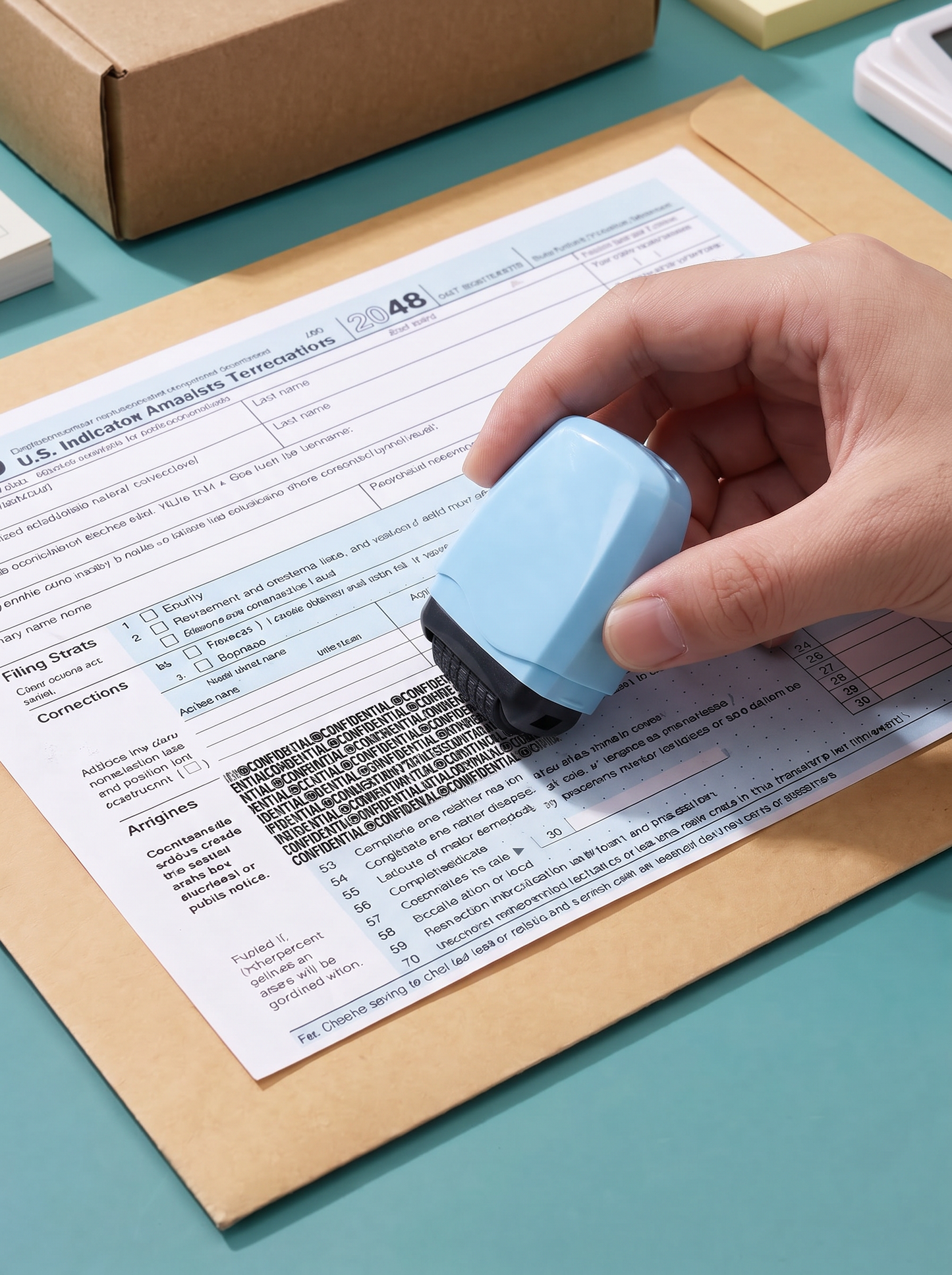 📢📢 50% korting!! ⏰ Stop met het in stukken scheuren van brieven als een konijn in een kartonfabriek! 🐰📦 Deze compacte en draagbare beschermrol, met een dekkingsbreedte tot 17 mm, verbergt alle gevoelige informatie in één beweging!