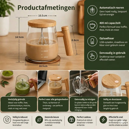 Elektrische Automatische Roerbeker – Draagbare Zelfroerende Mok