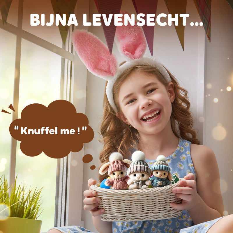 Handgemaakte Mini Konijnen Knuffeltjes - Leuk Paascadeau & Decoratie
