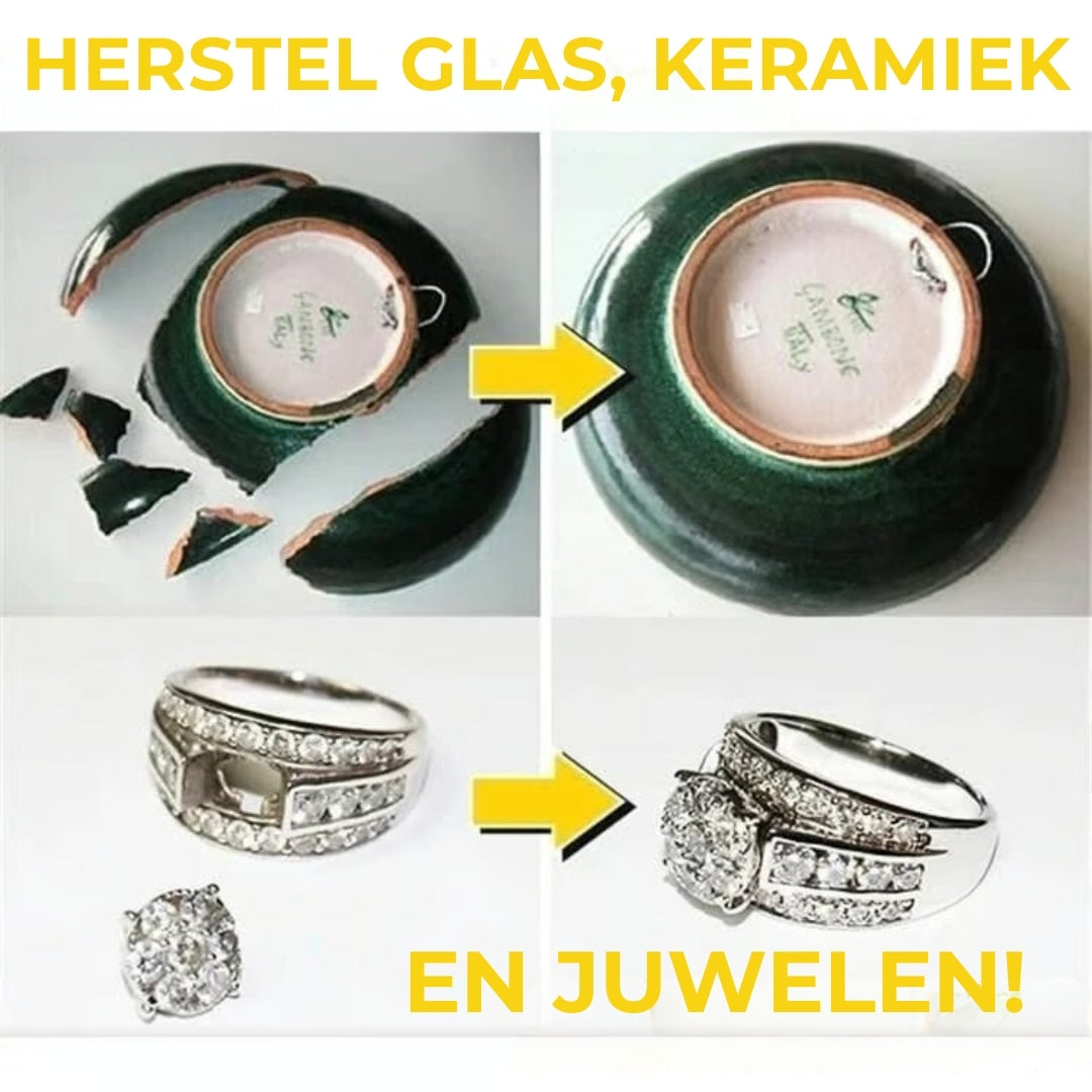 Secondelijm Extra Sterk - Universele Superlijm voor Plastic, Hout & Keramiek (Transparant)