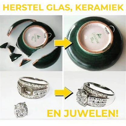 Secondelijm Extra Sterk - Universele Superlijm voor Plastic, Hout & Keramiek (Transparant)