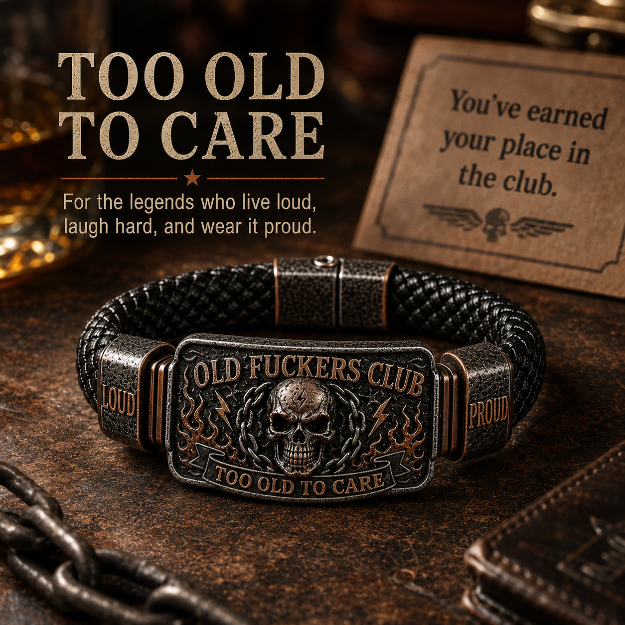 ☠️ Old Guys Club & Wild & Free 🪓 | 2026 Limited Edition Vintage Armband