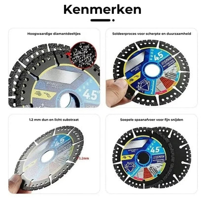 [Set van 4] Universele Diamantslijpschijven