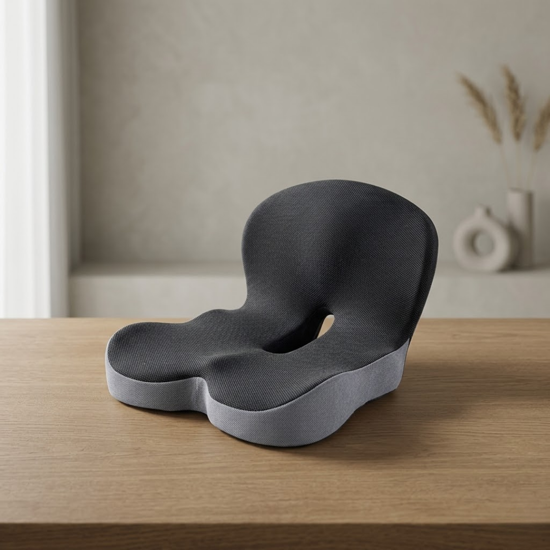 SitFlex™ Ergonomische Stoelverhoger & Rugsteun – Ideaal voor Langdurig Rijden en Lange Werkdagen