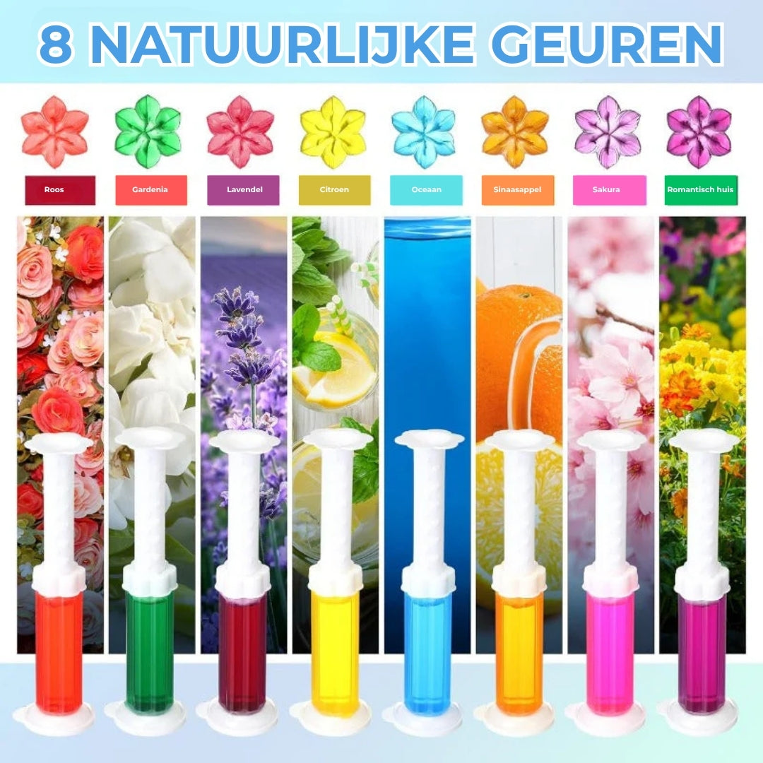 Toiletgel Stempel Set- Bloemvorm