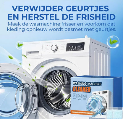 Wasmachine Reiniger Tabletten - Verwijdert Kalk & Vieze Geurtjes - Dieptereiniging - [Aantal, 12 stuks] - Universeel