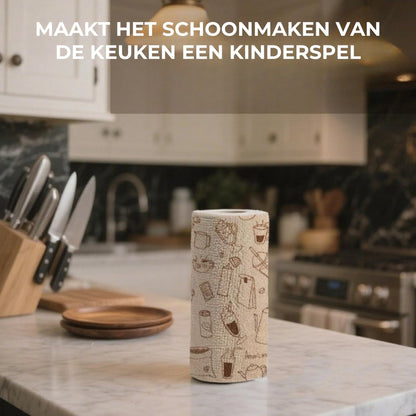 Herbruikbare Microvezeldoekjes op Rol – Afscheurbare Schoonmaakdoekjes
