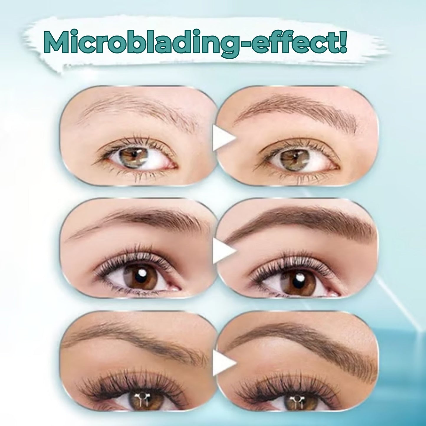 Microblading Wenkbrauw Pen - 4 Vorkpunten voor Natuurlijk Resultaat - 24u Waterdicht & Smudgeproof