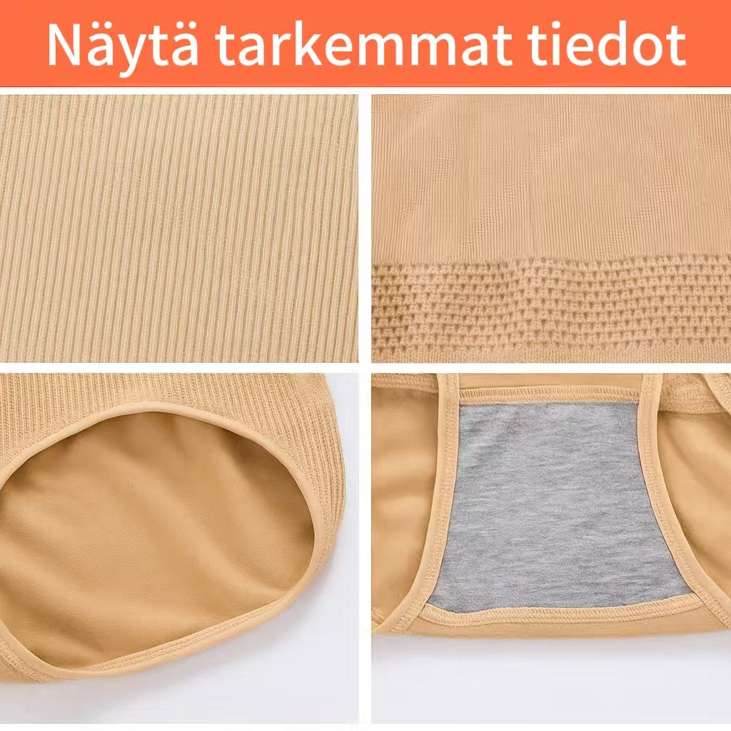 Muotoileva alushoususetti | Vatsaa litistävä & korkea vyötärö – 1 setti (4 kpl)