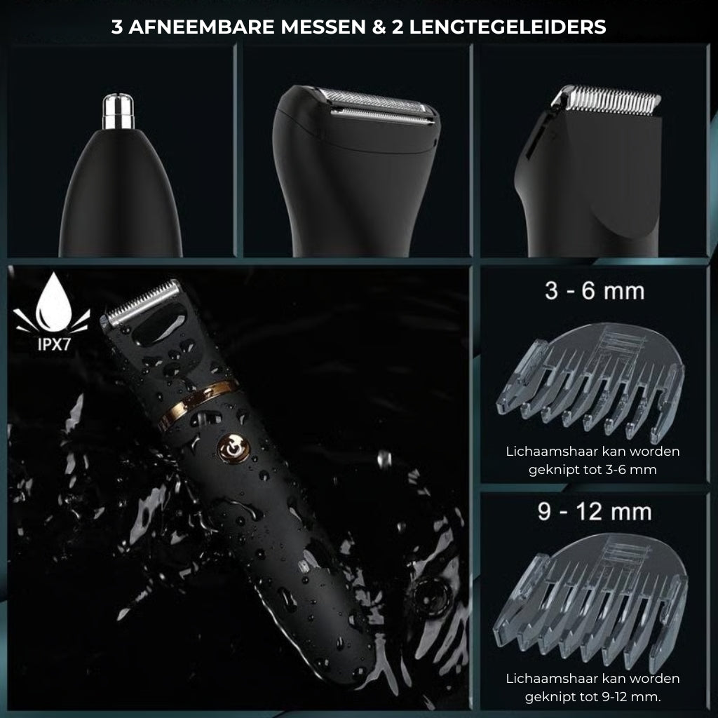 3-in-1 Bodygroomer voor Mannen - Elektrische Lichaamstrimmer