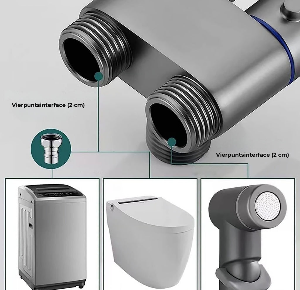 Luxe Bidet Handdouche Set voor Toilet