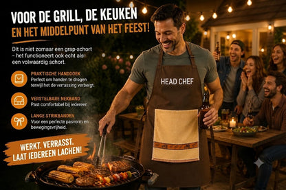 👨‍🍳Het geheim van de chef – dit schort zal je gasten versteld doen staan!😂