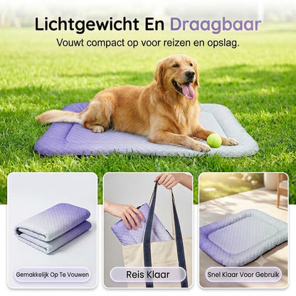 ❄️Gel Koelmat voor Huisdieren – Zomerse Koelmat, Ademend & Gifvrij, Geschikt voor Honden en Katten, Koel Slaapkussen🐶🐱