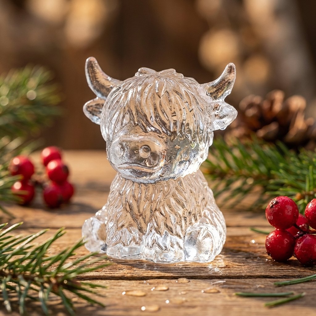 🐮Mini Schotse Hooglander IJsblokjesvorm – Siliconen 3D Voor Ijsklontjes