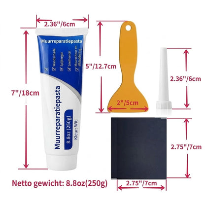 Muurvuller Wit - 250g - Reparatiepasta voor Gaten en Scheuren