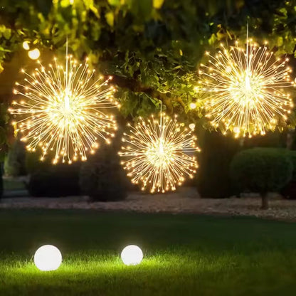 Solar Vuurwerkbol Tuinverlichting - Decoratieve Tuinlamp op Zonne-energie
