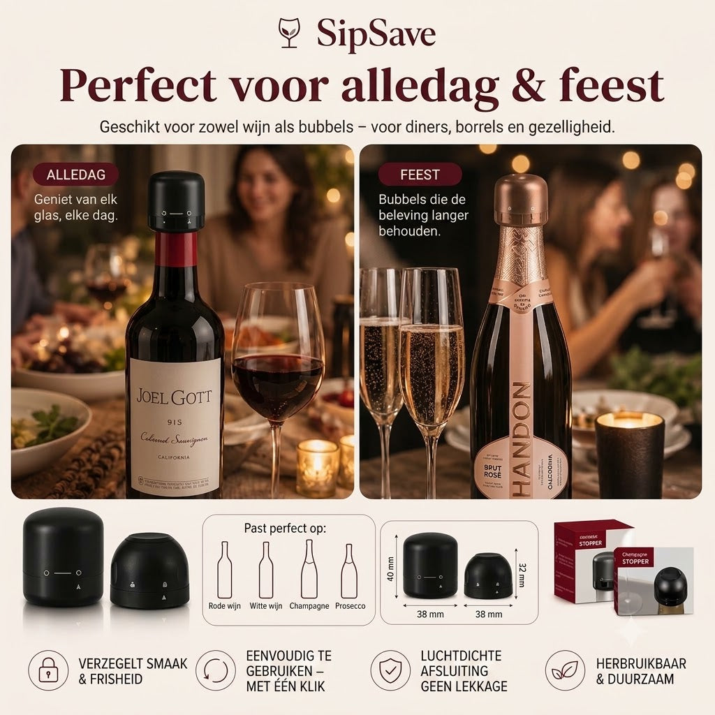 SipSave – Wijn- en champagnestop