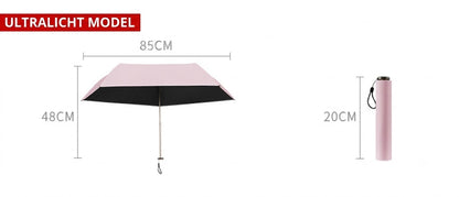 Ultralichte Carbon Paraplu – UV-bescherming (Zwarte Coating) voor Zon en Regen☂️