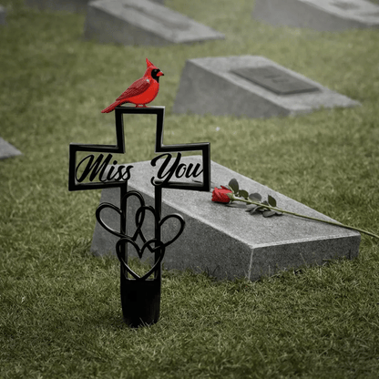 🐦💖 Metalen Gedenkplaat voor Begraafplaats ✝️