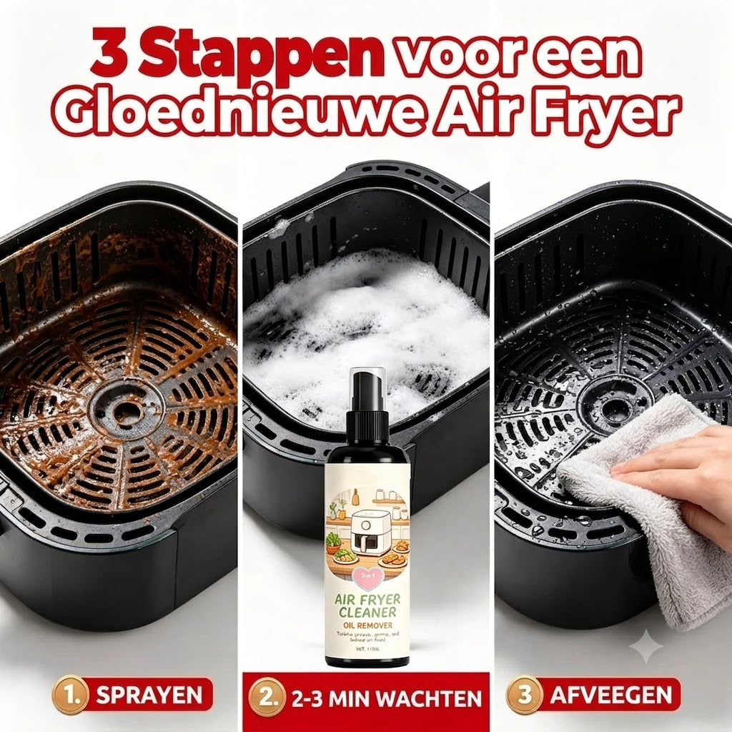 2-in-1 Airfryer Reiniger & Ontvettingsspray