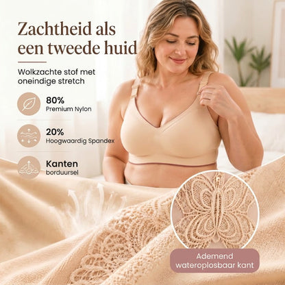 🦋Beugelloze Bh met Vlinderborduursel