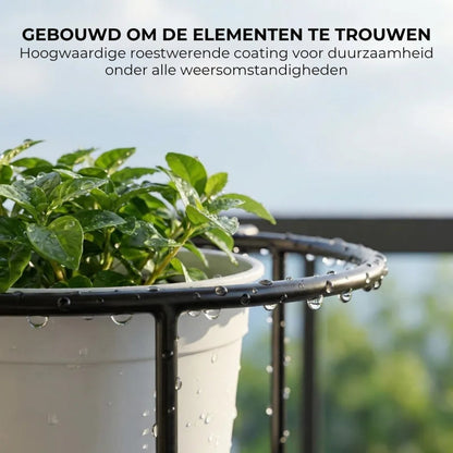 Hanging Plantenbak Houder voor Balkon – Metalen Bloempotrek voor Balkonrailing