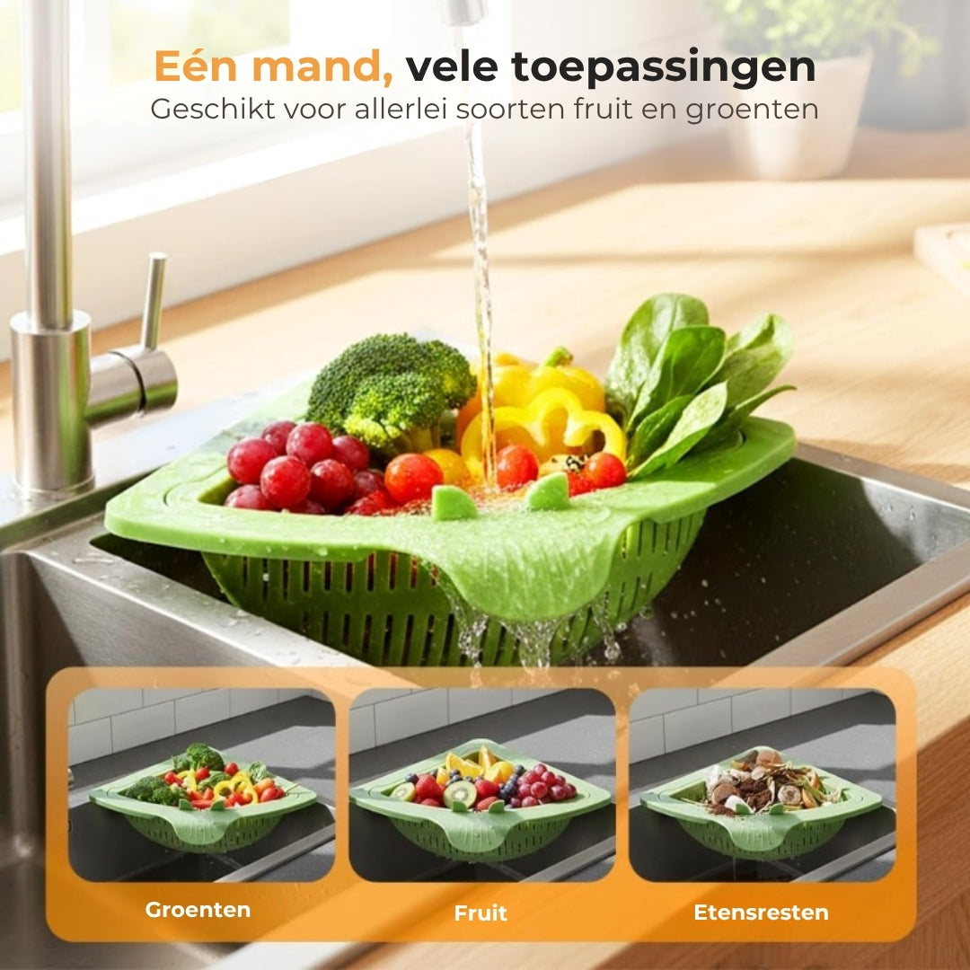 Magnetisch Hoekzeefje voor de Gootsteen – Gootsteenzeefafvalbakje