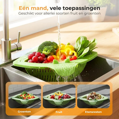 Magnetisch Hoekzeefje voor de Gootsteen – Gootsteenzeefafvalbakje