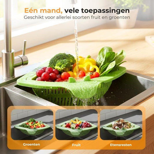 Magnetisch Hoekzeefje voor de Gootsteen – Gootsteenzeefafvalbakje
