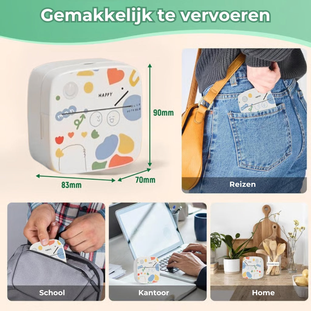 XenGro Draagbare Labelprinter & Sticker Maker