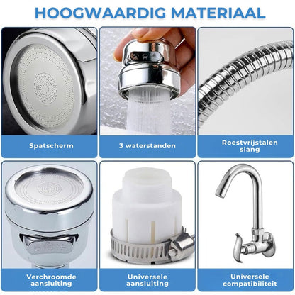 Keukenkraan Sproeikop - Waterbesparend Verlengstuk