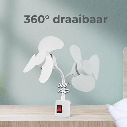 Flexibele Bureauventilator met Zwanenhals