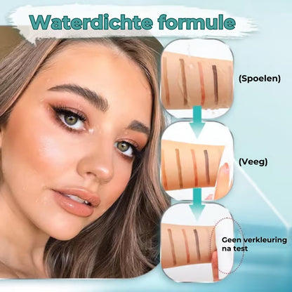 Microblading Wenkbrauw Pen - 4 Vorkpunten voor Natuurlijk Resultaat - 24u Waterdicht & Smudgeproof