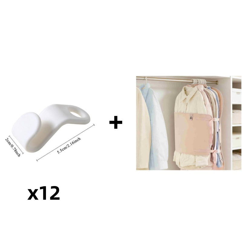 Ruimtebesparende Kledinghanger Haken (Set van 12 stuks)