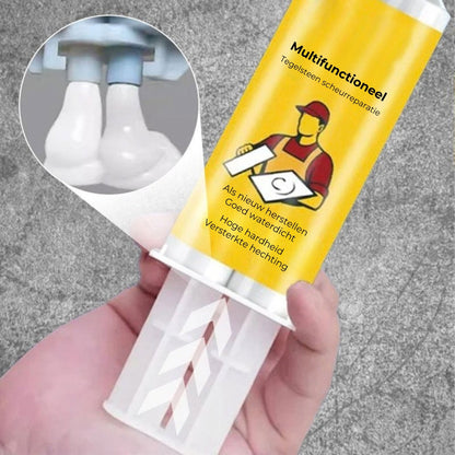 Tegelreparatieset - Herstel Scheuren & Chips als Nieuw - Waterbestendig & Kleurvast - Voor Keramiek, Steen & Porselein