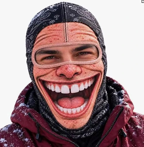 Grappig en ultrarealistisch skimasker