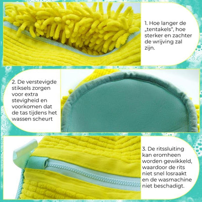 Microvezel Waszak voor Schoenen – Zacht & Effectief – Optimale Bescherming voor Schoenen en Wasmachine