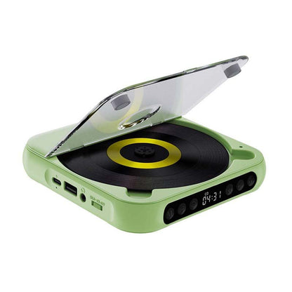 Draagbare CD Speler met Bluetooth - Oplaadbare Discman voor Auto & Onderweg (Anti-Shock)